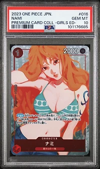 2023 One Piece Japanese Premium Card Collection -girls Edition- 016 Nami PSA 10