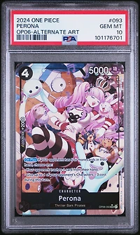2024 One Piece Wings Of The Captain Perona Alternate Art PSA 10