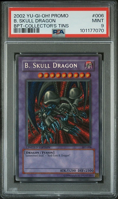 2002 Yu-gi-oh! Promo Bpt-collector's Tins 006 B. Skull Dragon PSA 9