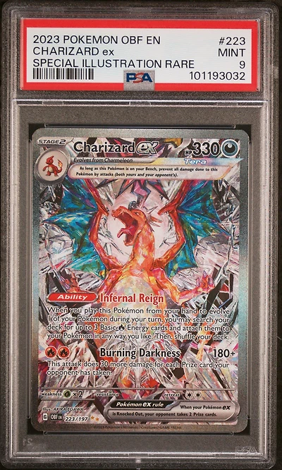 2023 Pokemon Obf En-obsidian Flames 223 Charizard Ex Special Illustration Rare PSA 9
