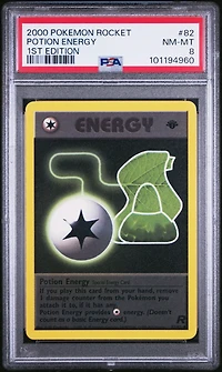2000 Pokemon Rocket 82 Potion Energy 1st Edition PSA