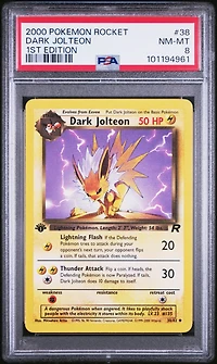 2000 Pokemon Rocket 38 Dark Jolteon 1st Edition PSA
