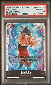 2024 Dragon Ball Super Card Game Fusion World Ultra Limit Fb04-129 Son Goku Secret Rare PSA 10