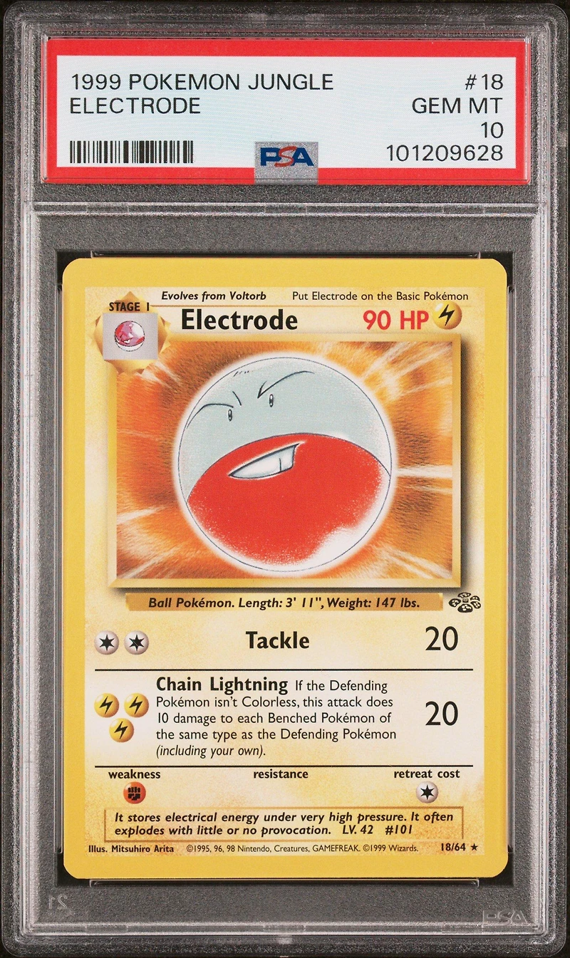 1999 Pokemon Jungle Electrode PSA