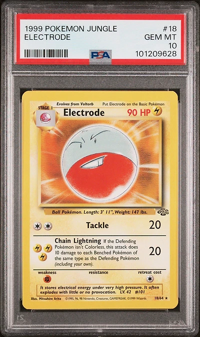 1999 Pokemon Jungle Electrode PSA