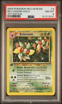 2000 Pokemon Neo Genesis 1st Edition 3 Bellossom-holo PSA
