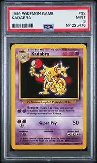 1999 Pokemon Game 32 Kadabra PSA