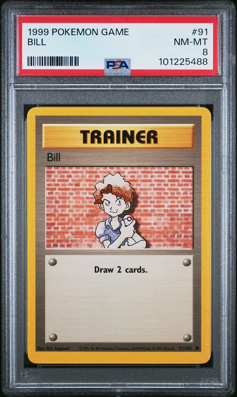 1999 Pokemon Game 91 Bill PSA