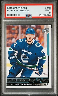 2018 Upper Deck 248 Elias Pettersson PSA 9