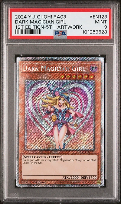 2024 Yu-gi-oh! Ra03-quarter Century Bonanza En123 Dark Magician Girl 1st Edition-5th Tcg Artwork PSA