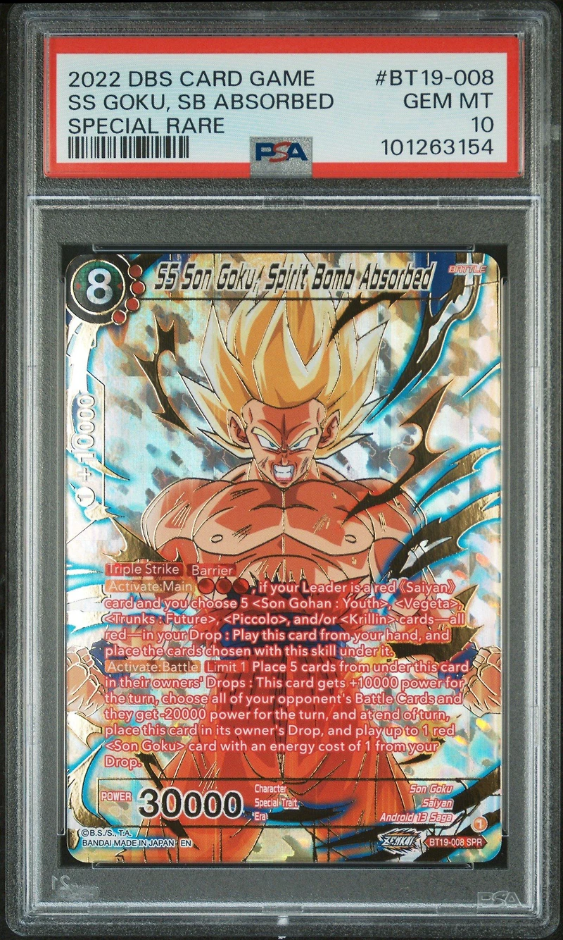 2022 Dragon Ball Super Card Game Series 19 Fighter's Ambition Bt19-008 Ss Son Goku