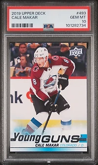 2019 Upper Deck 493 Cale Makar PSA