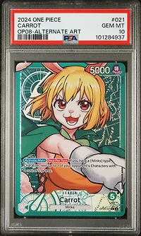 2024 One Piece Two Legends Carrot Alternate Art PSA 10