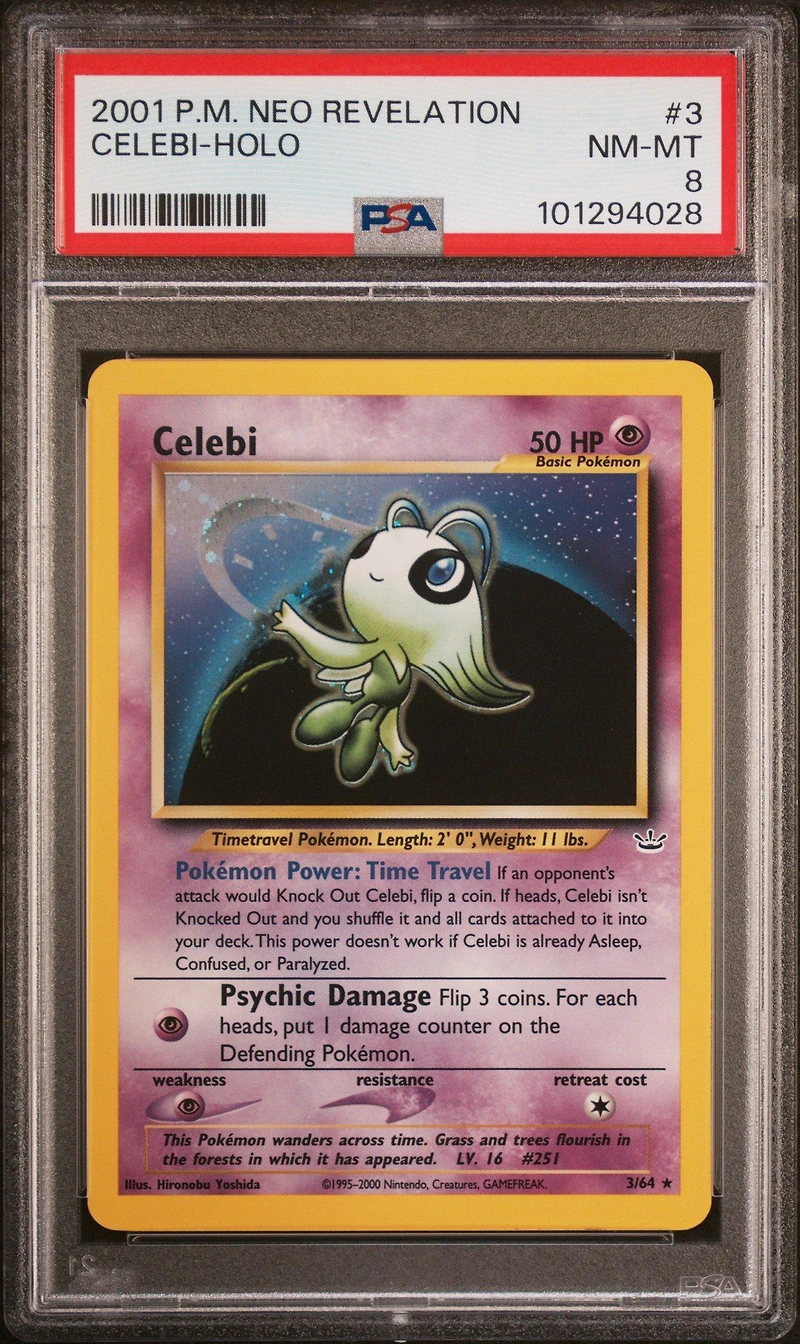 2001 Pokemon Neo Revelation 3 Celebi-holo PSA