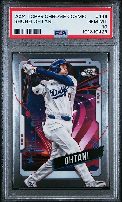 2024 Topps Chrome Cosmic 196 Shohei Ohtani PSA 10