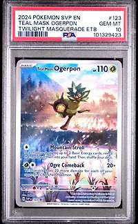 2024 Pokemon Svp En-sv Black Star Promo 123 Teal Mask Ogerpon Twilight Masquerade Elite Trainer Box PSA