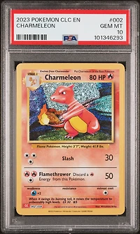 2023 Pokemon Clc-trading Card Game Classic Charizard & Ho-oh Ex Deck 002 Charmeleon PSA