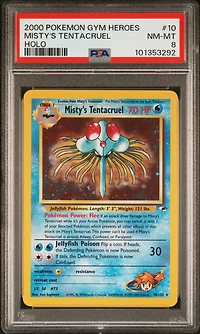 2000 Pokemon Gym Heroes 10 Misty's Tentacruel Holo PSA
