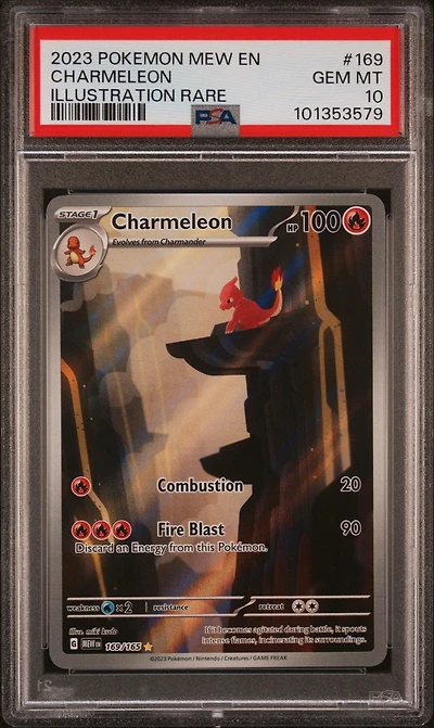 2023 Pokemon Mew En-151 169 Charmeleon Illustration Rare PSA