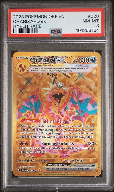 2023 Pokemon Obf En-obsidian Flames 228 Charizard Ex Hyper Rare PSA