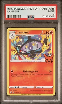 2023 Pokemon Trick Or Trade 025 Lampent PSA