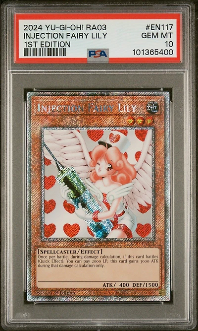 2024 Yu-gi-oh! Ra03-quarter Century Bonanza En117 Injection Fairy Lily 1st Edition PSA 10