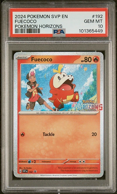 2024 Pokemon Svp En-sv Black Star Promo 192 Fuecoco Pokemon Horizons PSA