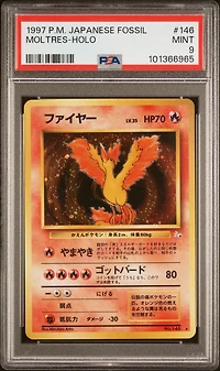 1997 Pokemon Japanese Fossil 146 Moltres-holo PSA