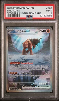 2023 Pokemon Pal En-paldea Evolved 263 Ting-lu Ex Special Illustration Rare PSA