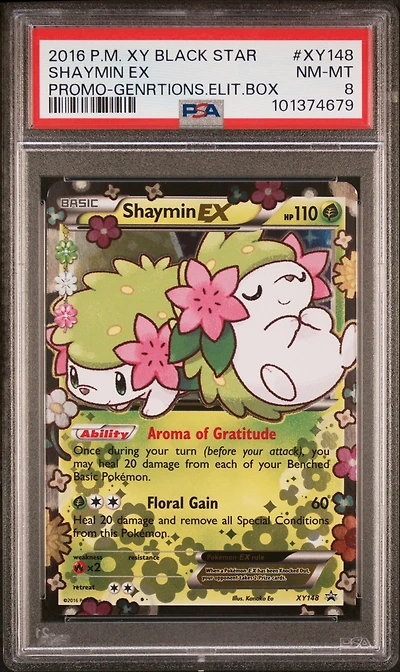 2016 Pokemon Xy Black Star Promo Xy148 Shaymin Ex Generations Elite Trainer Box PSA