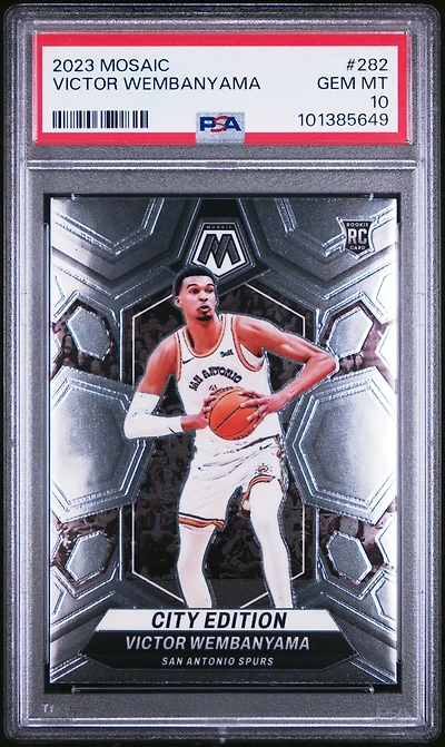 2023 Panini Mosaic 282 Victor Wembanyama PSA 10