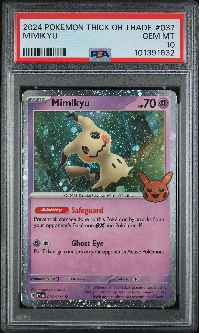 2024 Pokemon Trick Or Trade 037 Mimikyu PSA
