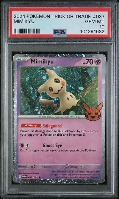 2024 Pokemon Trick Or Trade 037 Mimikyu PSA