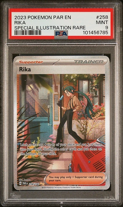2023 Pokemon Par En-paradox Rift 258 Rika Special Illustration Rare PSA