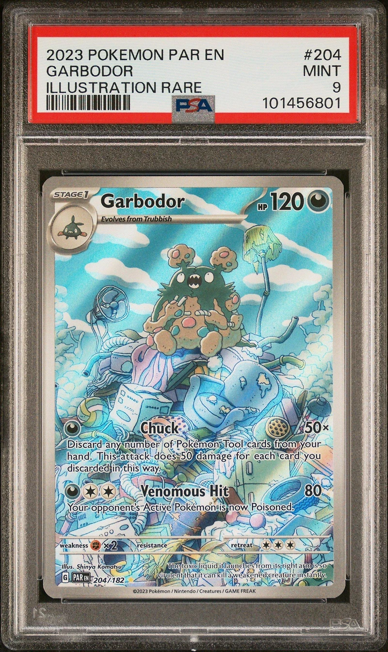2023 Pokemon Par En-paradox Rift 204 Garbodor Illustration Rare PSA