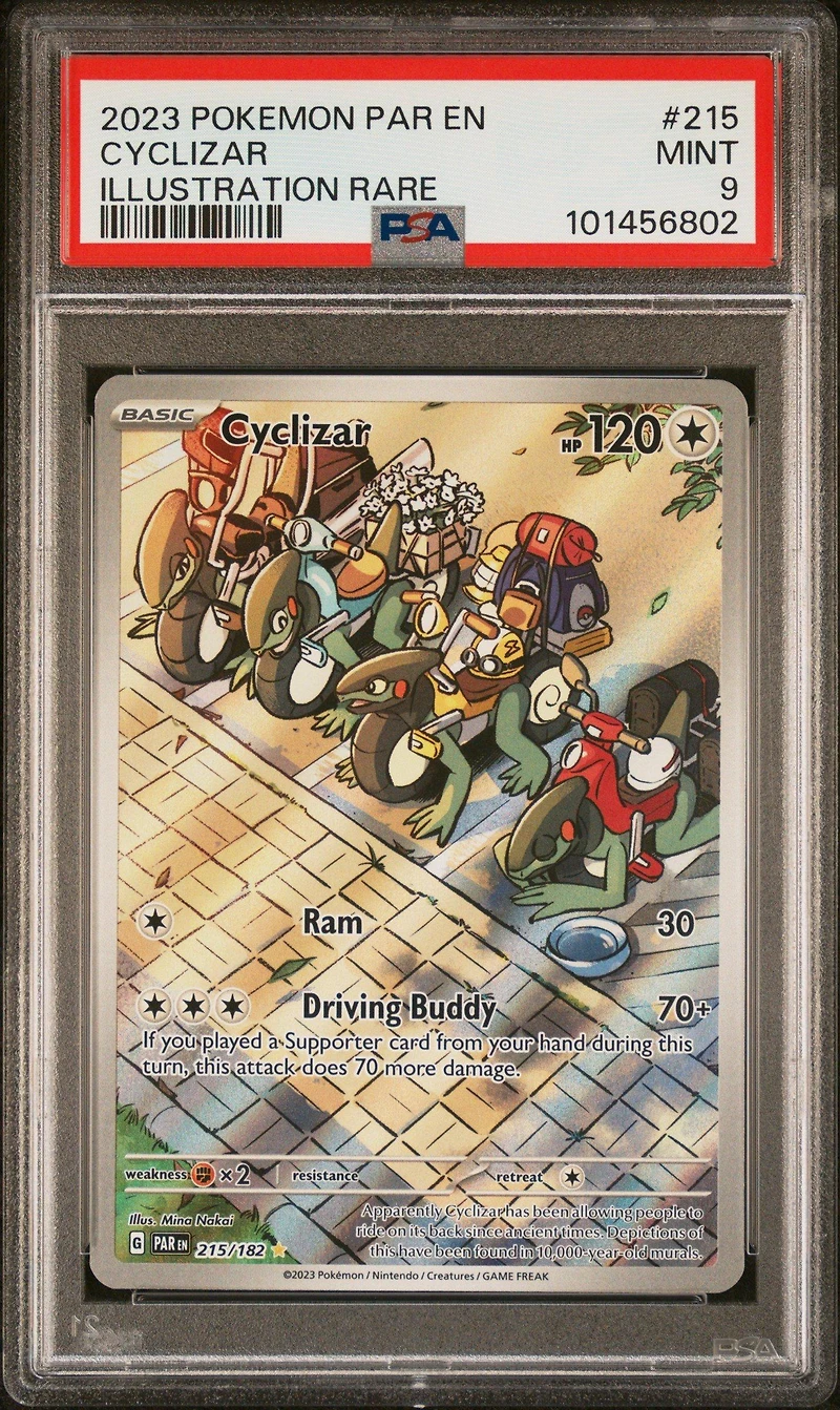 2023 Pokemon Par En-paradox Rift 215 Cyclizar Illustration Rare PSA