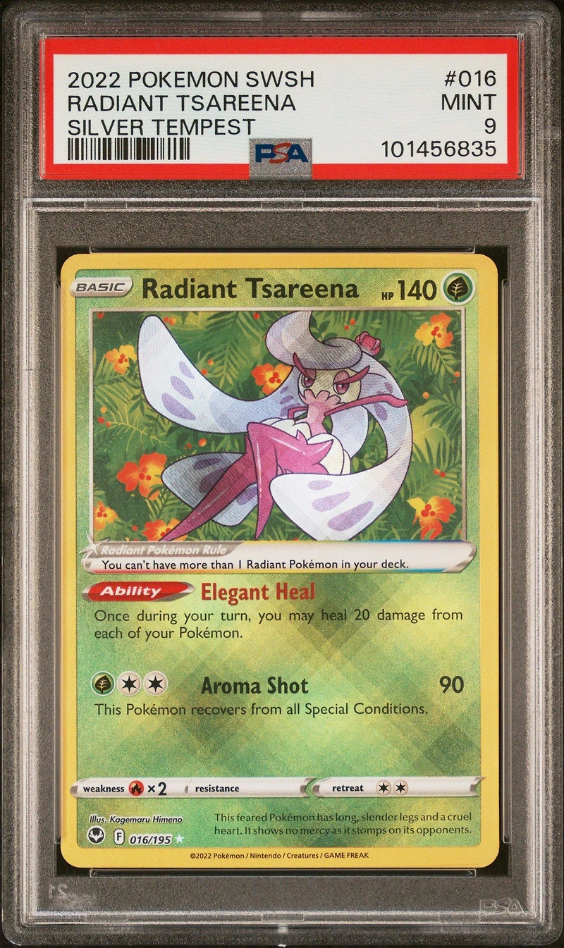 2022 Pokemon Sword & Shield Silver Tempest 016 Radiant Tsareena PSA
