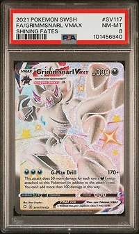 2021 Pokemon Sword & Shield Shining Fates Sv117 Full Art/grimmsnarl Vmax PSA