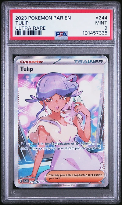 2023 Pokemon Par En-paradox Rift 244 Tulip Ultra Rare PSA
