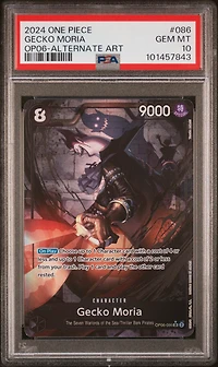 2024 One Piece Op06-wings Of The Captain Gecko Moria Alternate Art PSA 10