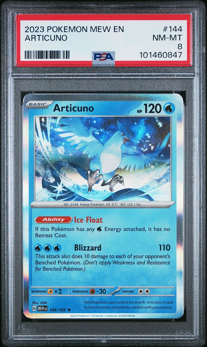 2023 Pokemon Mew En-151 144 Articuno PSA