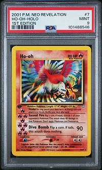 2001 Pokemon Neo Revelation 1st Edition 7 Ho-oh-holo PSA