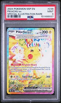 2024 Pokemon Ssp En-surging Sparks 238 Pikachu Ex Special Illustration Rare PSA