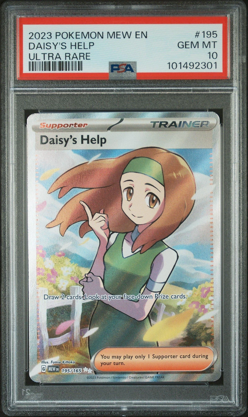 2023 Pokemon Mew En-151 195 Daisy's Help Ultra Rare PSA
