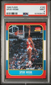 1986 Fleer 120 Spud Webb PSA