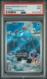 2023 Pokemon Pal En-paldea Evolved 204 Marill Illustration Rare PSA