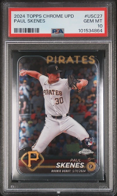 2024 Topps Chrome Update Usc27 Paul Skenes PSA 10
