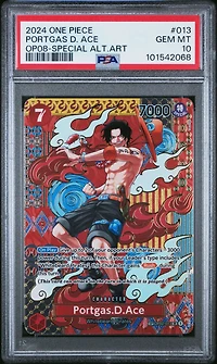 2024 One Piece Two Legends 013 Portgas D. Ace Special Alternate Art PSA 10