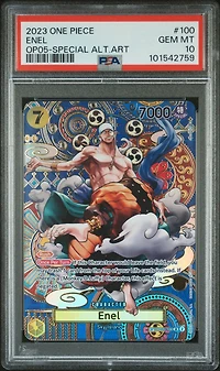 2023 One Piece Op05-awakening Of The New Era 100 Enel Special Alternate Art PSA 10