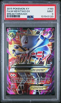 2015 Pokemon Xy Breakthrough Full Art/ Mewtwo Ex PSA
